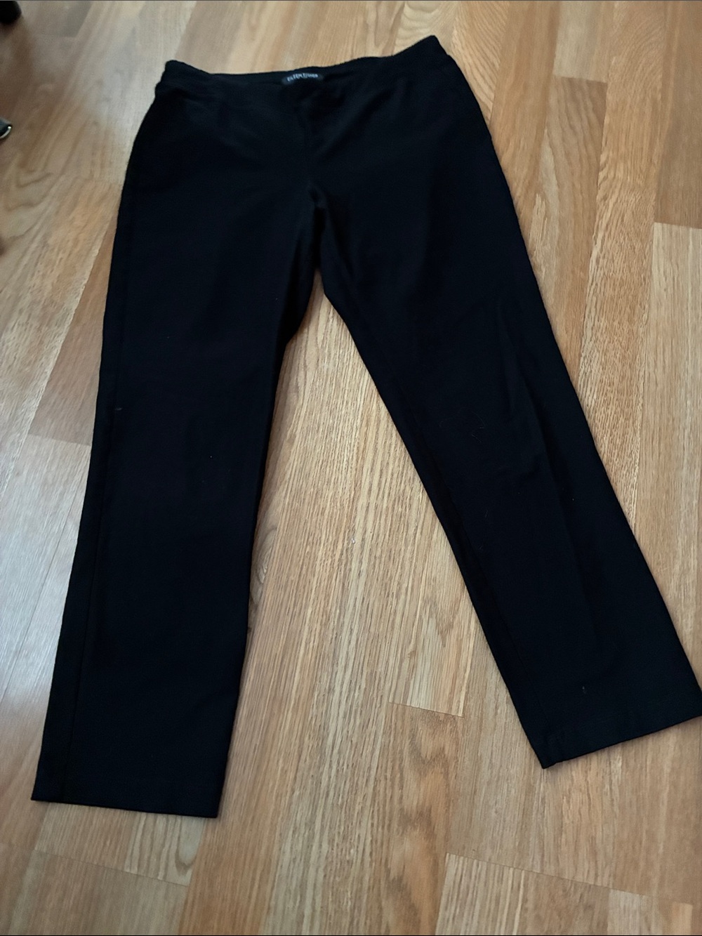 Eileen Fisher Black Petite Pull-On Pants